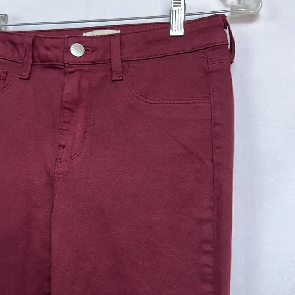 L’Agence Burgundy Margot High rise Garnet Jeans size 26 NWOT